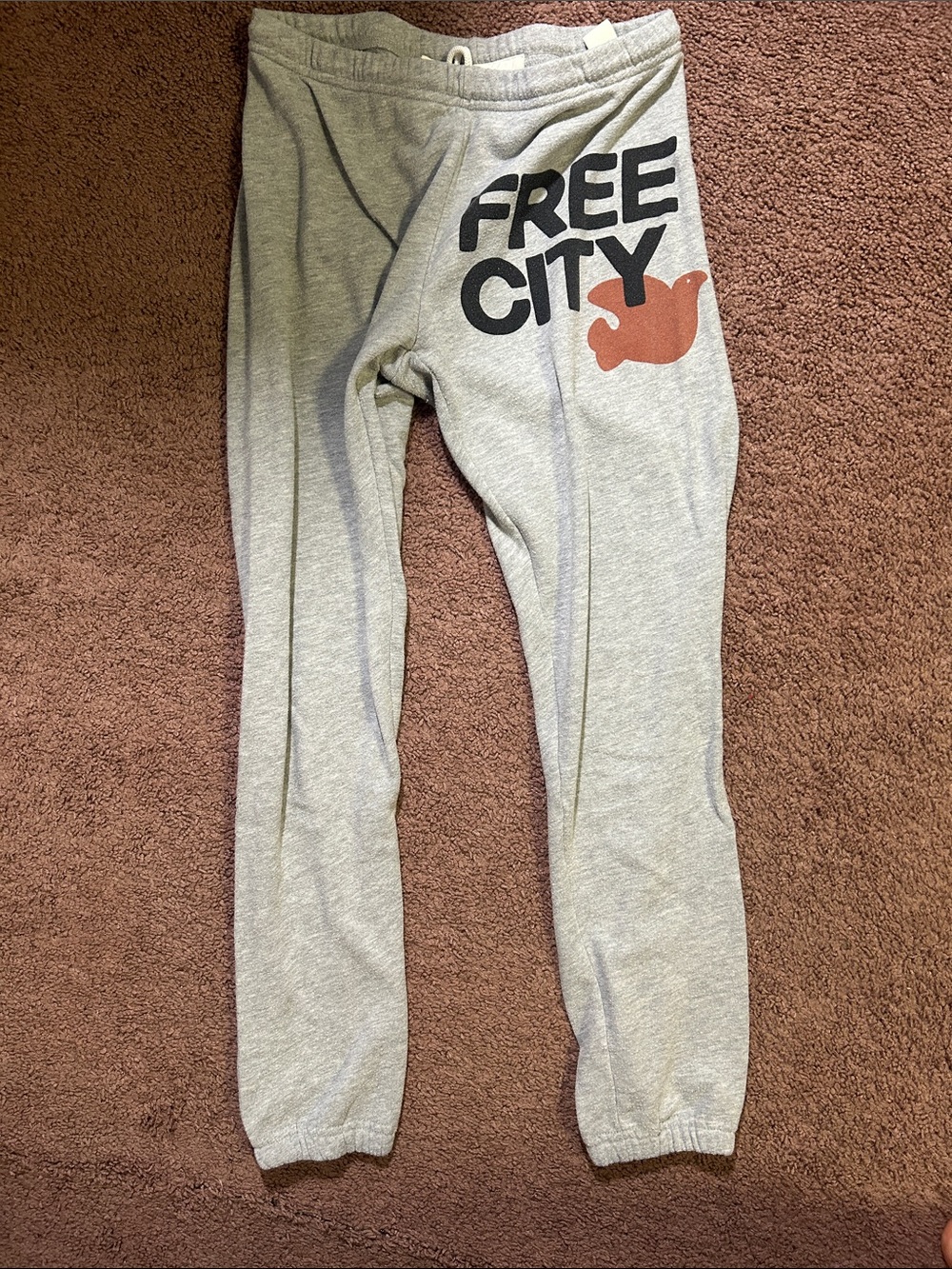freecity Gray Logo Sweatpants